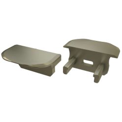 Műanyag Végzáró Beépíthető (B) led profilokhoz Bronz