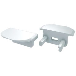 Műanyag Végzáró Beépíthető (B) led profilokhoz Fehér