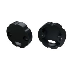   Alumínium Szabályozható Végzáró Alumínium LUMINES COSMO profilokhoz Fekete Lyukas