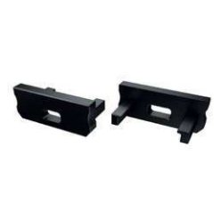 Végzáró Standard(D) led profilokhoz Fekete Lyukas