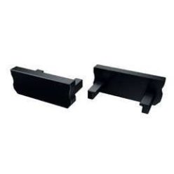 Alumínium Végzáró Standard(D) led profilokhoz Fekete Teli