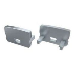 Alumínium Végzáró Standard(D) led profilokhoz Szürke Lyukas Magas