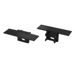   Műanyag Végzáró Beépíthető (GAUDI) led profilokhoz Fekete