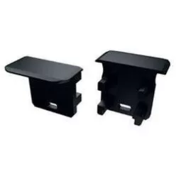   Alumínium Végzáró Beépíthető Mély(G) Led Profilokhoz Fekete Lyukas