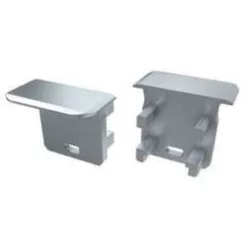 Alumínium Végzáró Beépíthető Mély(G) Led Profilokhoz Szürke Lyukas