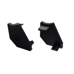 Végzáró Asszimetrikus Sarokba rögzíthető (H) led prof Fekete Jobbos