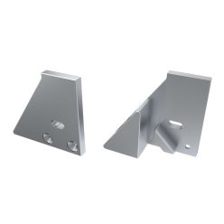 Alumínium Végzáró I10 alumínium profilokhoz Ezüst Balos Lyukas Támasztékos