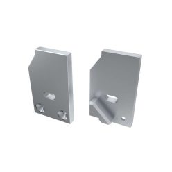 Alumínium Végzáró I10 alumínium profilokhoz Ezüst Balos Lyukas Támaszték nélküli