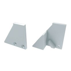 Alumínium Végzáró I10 alumínium profilokhoz Fehér Balos Teli Támasztékos