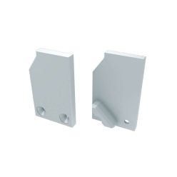 Alumínium Végzáró I10 alumínium profilokhoz Fehér Jobbos Teli Támaszték nélküli