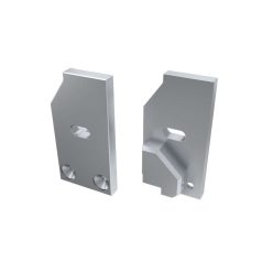 Végzáró I6 alumínium profilokhoz Ezüst Balos Lyukas Támaszték nélküli