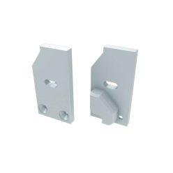 Alumínium Végzáró I6 alumínium profilokhoz Fehér Jobbos Lyukas Támaszték nélküli