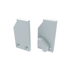 Alumínium Végzáró I6 alumínium profilokhoz Fehér Jobbos Teli Támaszték nélküli