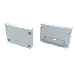 Alumínium Végzáró Széles(ILEDO) led profilokhoz Fehér Lyukas