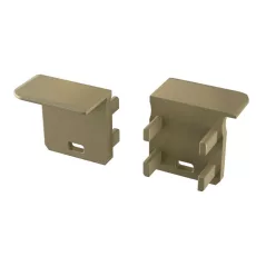   Végzáró Beépíthető Mély (J) Led Profilokhoz Balos Bronz