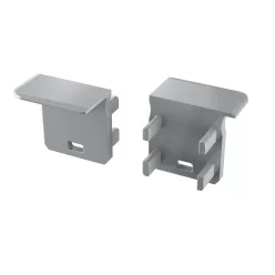   Végzáró Beépíthető Mély (J) Led Profilokhoz Jobbos Szürke