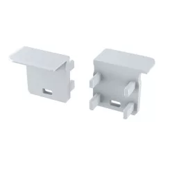   Végzáró Beépíthető Mély (J) Led Profilokhoz Jobbos Fehér