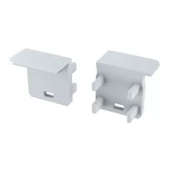   Végzáró Beépíthető Mély (J) Led Profilokhoz Jobbos Fehér