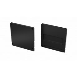   Alumínium Végzáró M2+LARGO típusú led profilokhoz Fekete