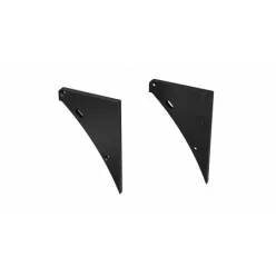   Alumínium Végzáró LOGI típusú led profilokhoz Fekete Balos Lyukas