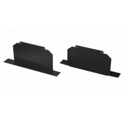   Alumínium Végzáró M3 LARGO típusú led profilokhoz Fekete Lyukas