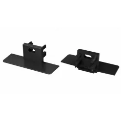 Végzáró MONO típusú led profilokhoz Ezüst Lyukas