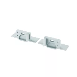   Alumínium Végzáró MONO típusú led profilokhoz Fehér Lyukas Balos