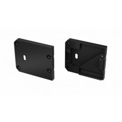   Alumínium Végzáró UNICO típusú led profilokhoz Fekete Balos Lyukas