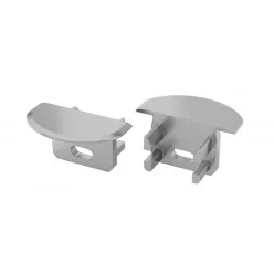   Műanyag Végzáró Beépíthető (U) led profilokhoz Szürke