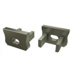 Alumínium Végzáró Keskeny(X) led profilokhoz Bronz Lyukas