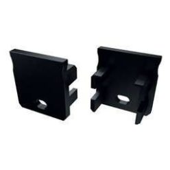 Végzáró Magas Falú(Y) Led Profilokhoz Fekete Lyukas