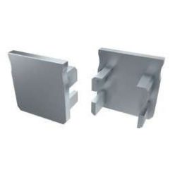 Alumínium Végzáró Magas Falú(Y) Led Profilokhoz Szürke Teli