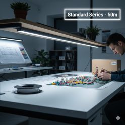 Led szalag 2835 SMD 120led/m 8W/m 12V 4000K 8mm- 50 m