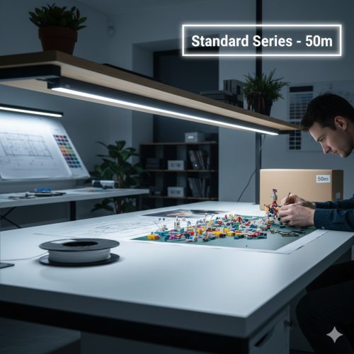 Led szalag 2835 SMD 120led/m 8W/m 12V 4000K 8mm- 50 m