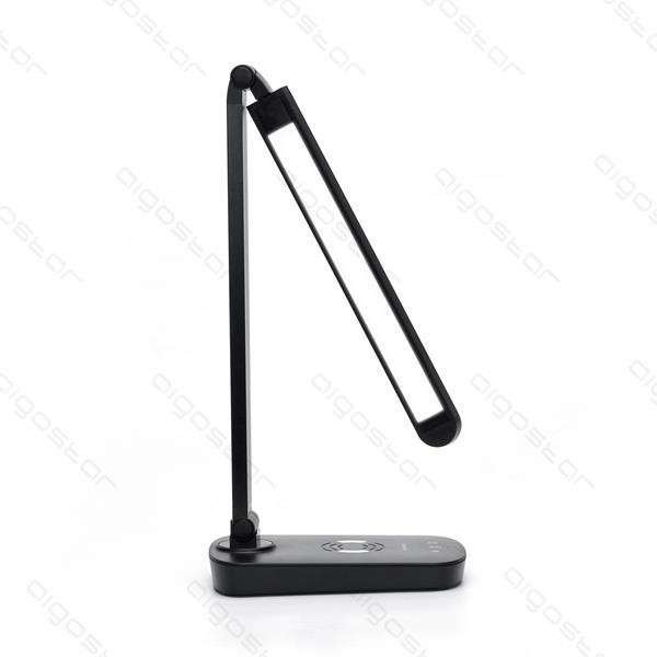 Aigostar LED asztali lámpa fekete 5W fényerőszabályozható telefontöltővel Aigostar LED asztali lámpa fekete 5W fényerőszabályozható telefontöltővel