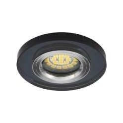 Spot lámpatest kerek ROVO fekete fix (furat: 60mm)