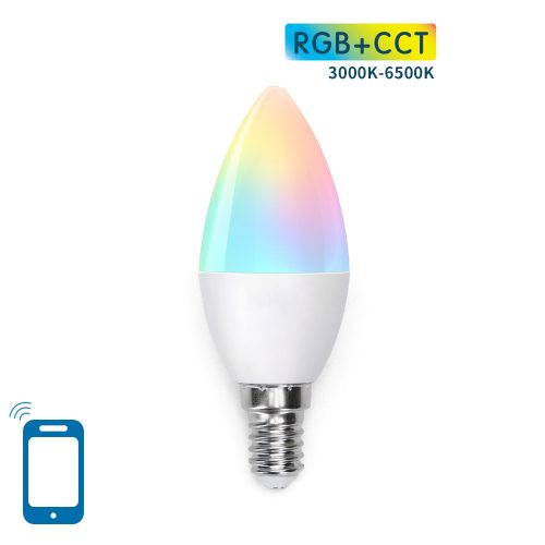 Aigostar SMART LED Gyertya izzó E17 7W RGB+CCT Wifi vezérléssel