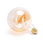 Aigostar LED Filament izzó E27 4W 1800K Happy felirattal Borostyán búrával