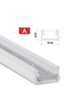 Led profil led szalagokhoz Standard fehér 2 méteres alumínium Led profil led szalagokhoz Standard fehér 2 méteres alumínium