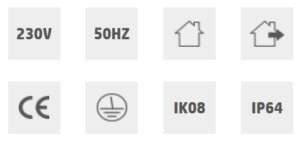 PERFAND LED ANOR Csarnokvilágító lámpatest választható optikával 100W 4000K IP64