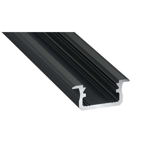 LED Alumínium Profil Beépíthető [B] Fekete 3 méter