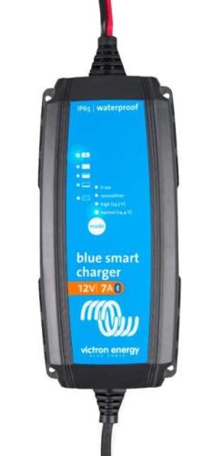 Blue Smart IP65 Akkumulátor Töltő 12V 7A + DC csatlakozó