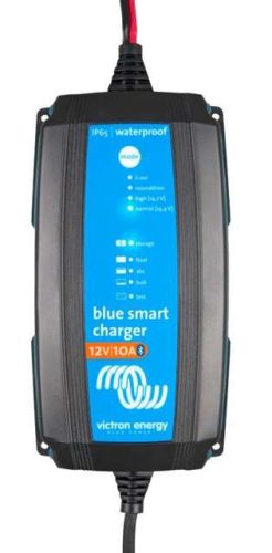 Blue Smart IP65 Akkumulátor Töltő 12V 10A + DC csatlakozó