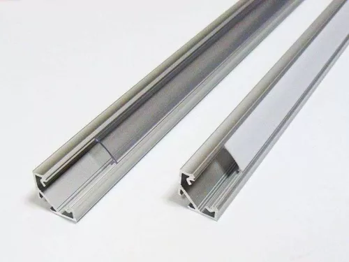 Led profil led szalagokhoz Sarokba rögzíthető natúr 2 méteres alumínium