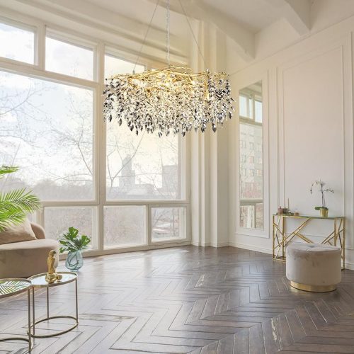 NEDES Luxus mennyezeti kristálycsillár 12xG9