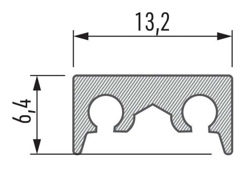 Alumínium tartószerkezet COSMO M1 1 méter Ezüst