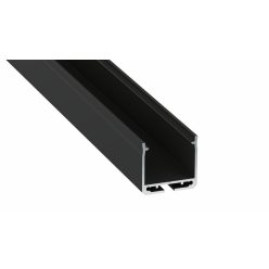 LED Alumínium Profil DILEDA Fekete 3 méter