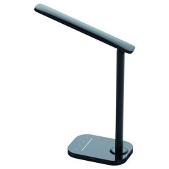   NEDES Asztali lámpa KIARA Fekete 7W Fényerőszabályzós USB csatlakozóval és Éjjeli fénnyel