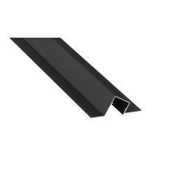 LED Alumínium Profil DUO Fekete 1 méter