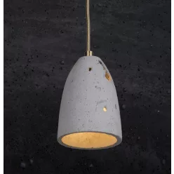 FEBE VOLCANO S Beton Lámpa Fekete